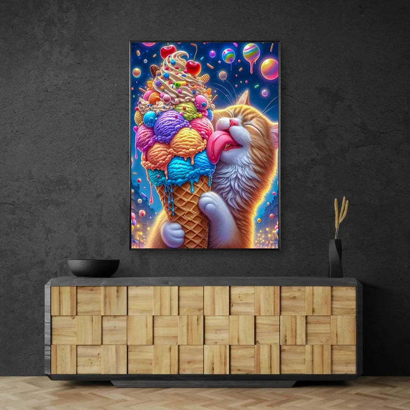 5D Diamond Painting – Karamella und der Eisplanet