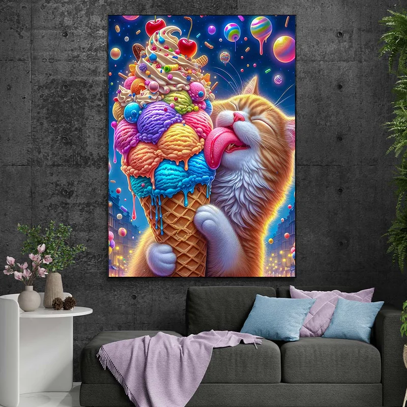 5D Diamond Painting – Karamella und der Eisplanet