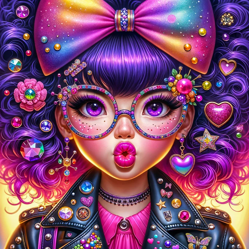 5D Diamond Painting – Glitzer-Pop Diva