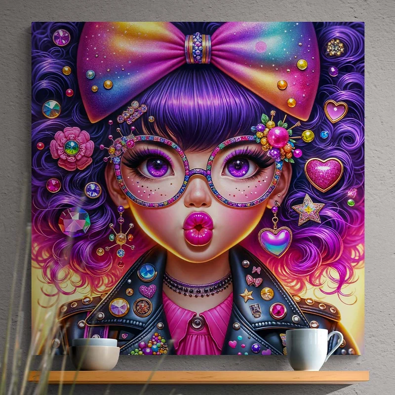 5D Diamond Painting – Glitzer-Pop Diva