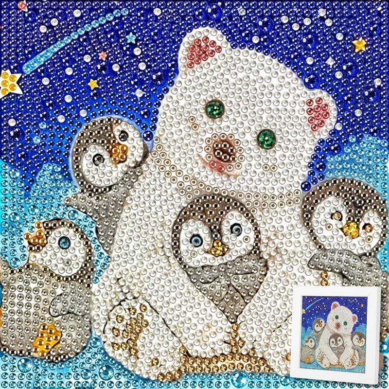 5D Diamond Painting Freunde im Sternenlicht mit Strasssteine