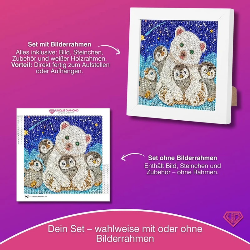 5D Diamond Painting Freunde im Sternenlicht mit Strasssteine