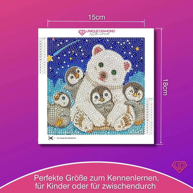 5D Diamond Painting Freunde im Sternenlicht mit Strasssteine