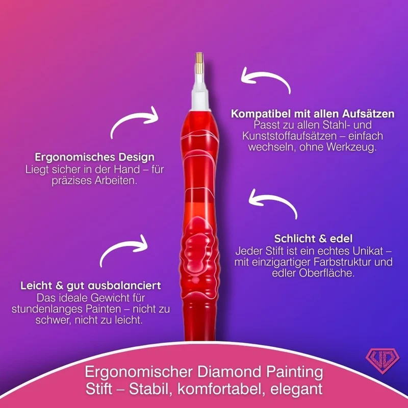 Diamond Painting Ergonomischer Premium Stift - Ruby Flame
