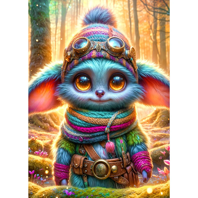 5D Diamond Painting – Lumi, der Waldentdecker