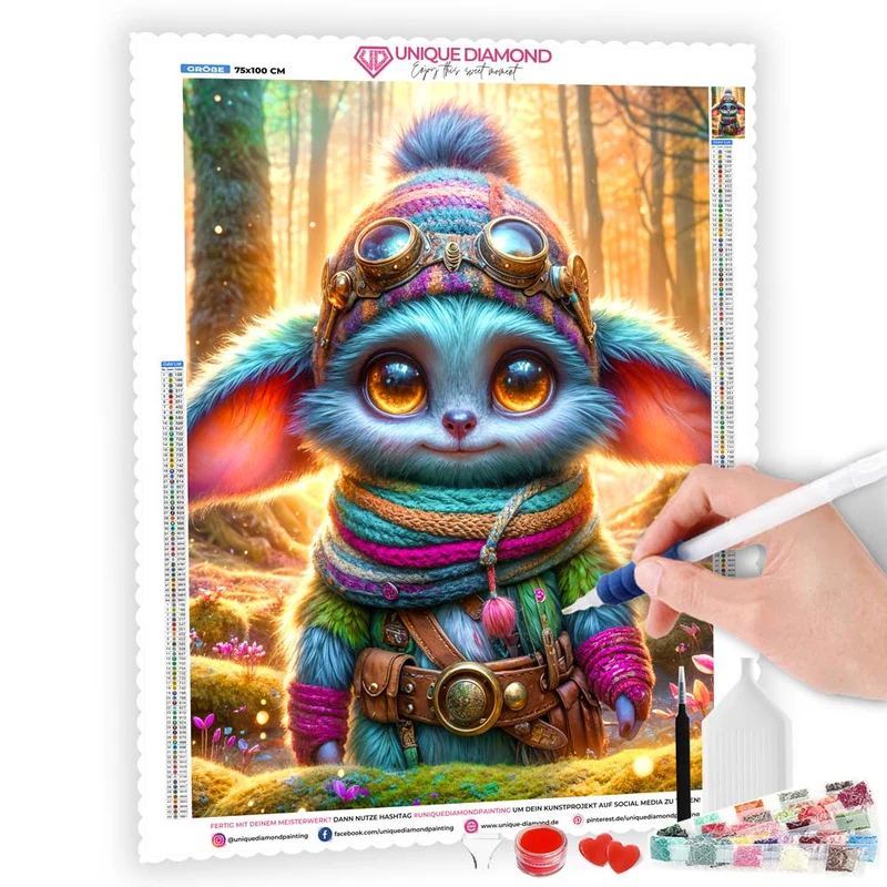 5D Diamond Painting – Lumi, der Waldentdecker
