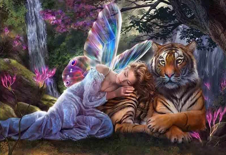 Fairy with Tiger PIX-77