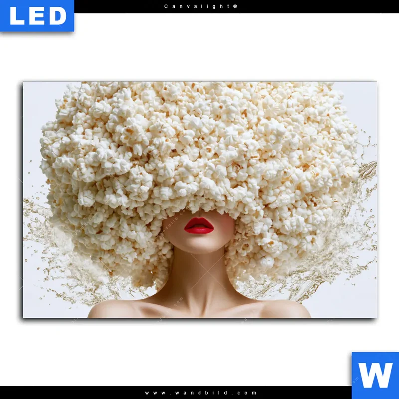 Canvalight® Leuchtbild | Crazy Popcorn Hair | Querformat