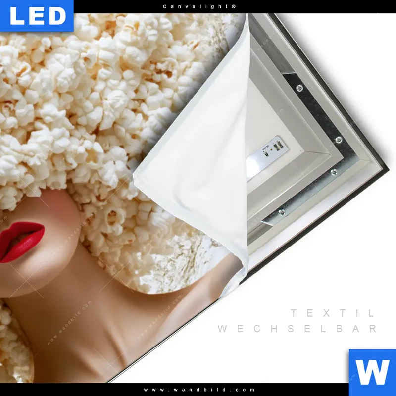 Canvalight® Leuchtbild | Crazy Popcorn Hair | Querformat