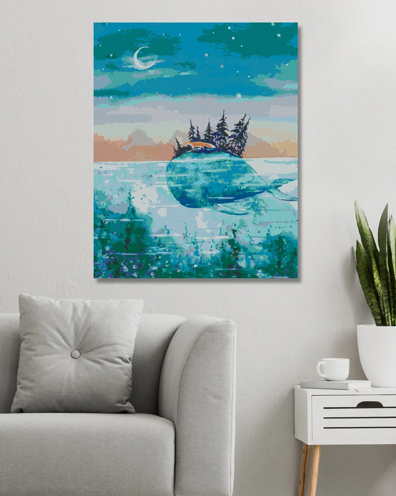 Diamond painting - WALFISCH UND FUCHS REISEN GEMEINSAM