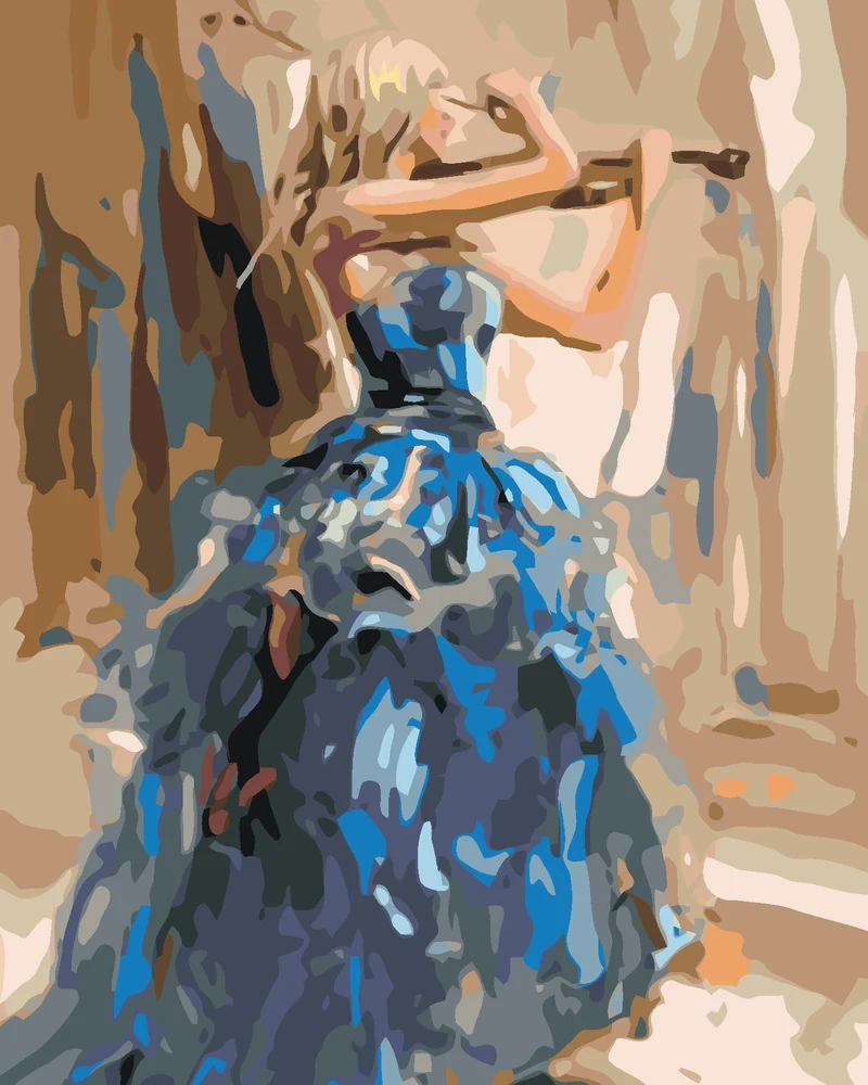 Diamond painting - FRAU SPIELT GEIGE