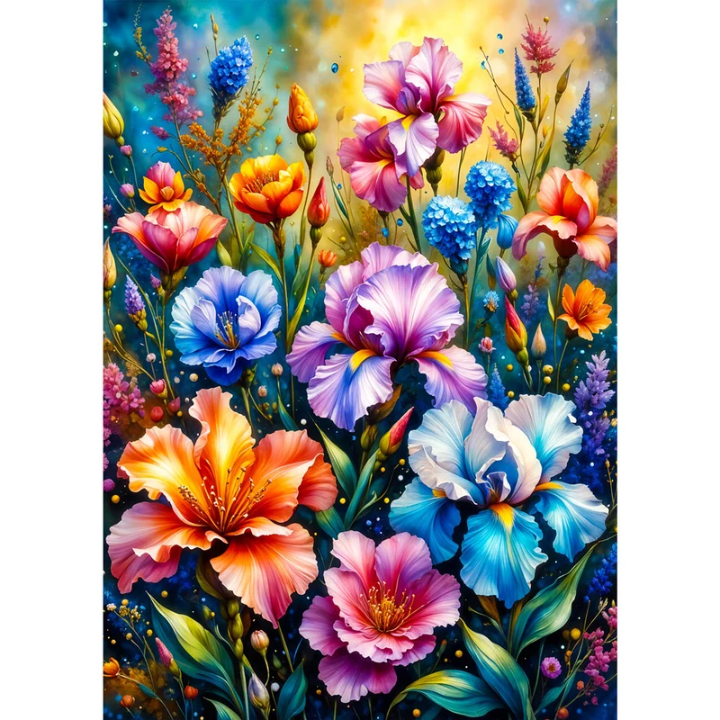 5D Diamond Painting – Farbexplosion im Blumengarten