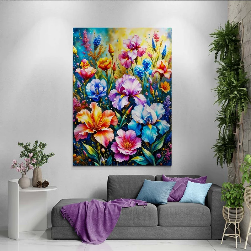 5D Diamond Painting – Farbexplosion im Blumengarten