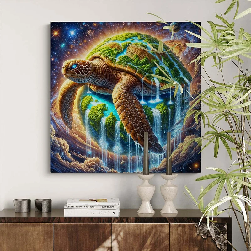 5D Diamond Painting – Wasserfallinsel der Träume