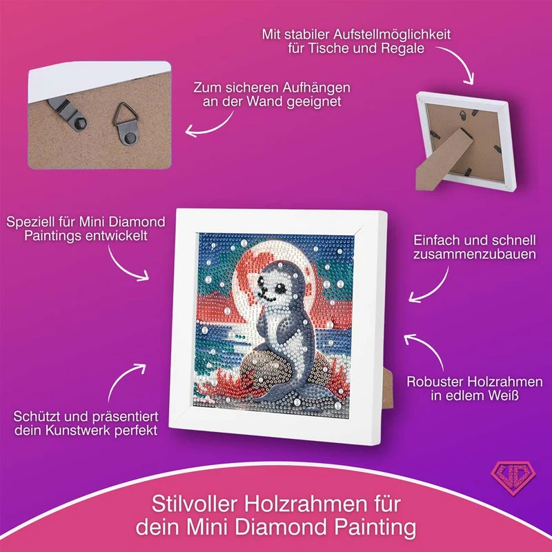 5D Diamond Painting – Robbe Luna im Polarlicht