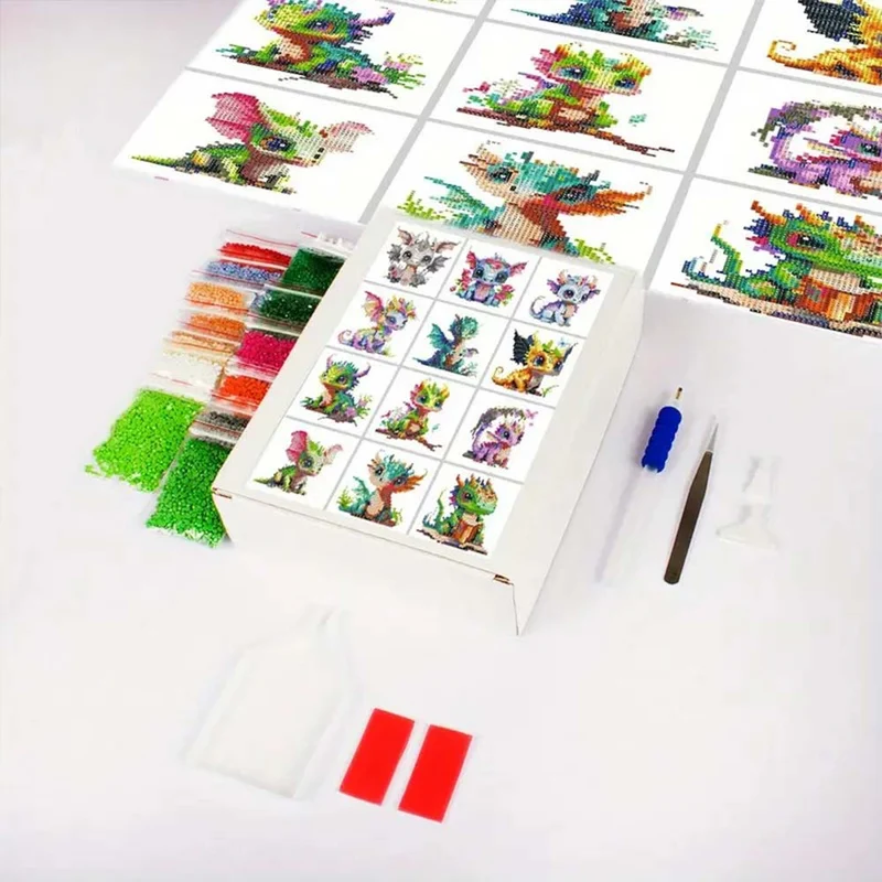 5D Diamond Painting LuxGem - Dragon's Dream - 12 Mini Motive