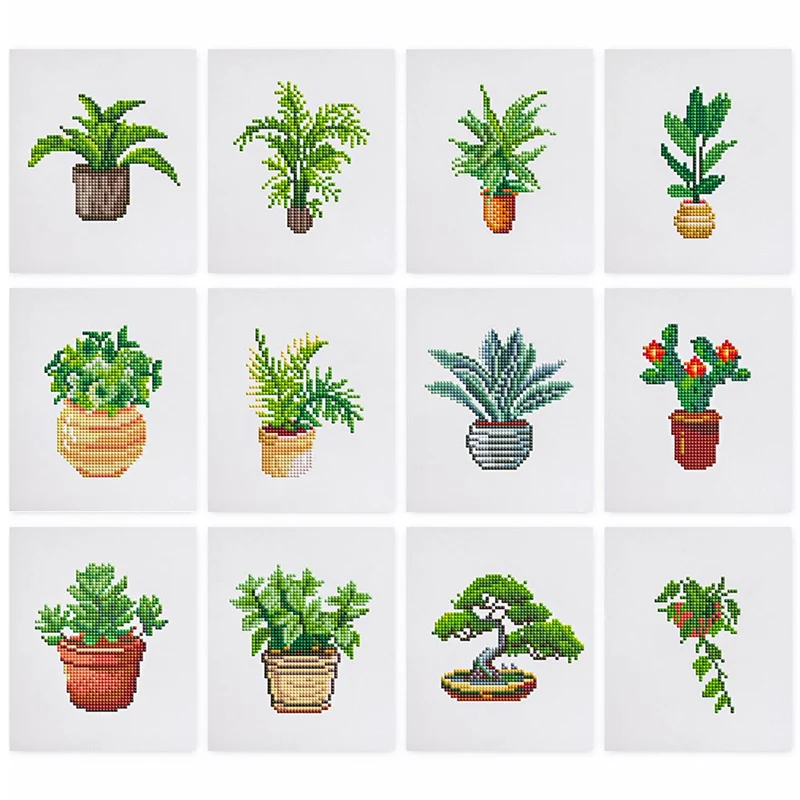 5D Diamond Painting LuxGem - Greenery Bliss - 12 Mini Motive