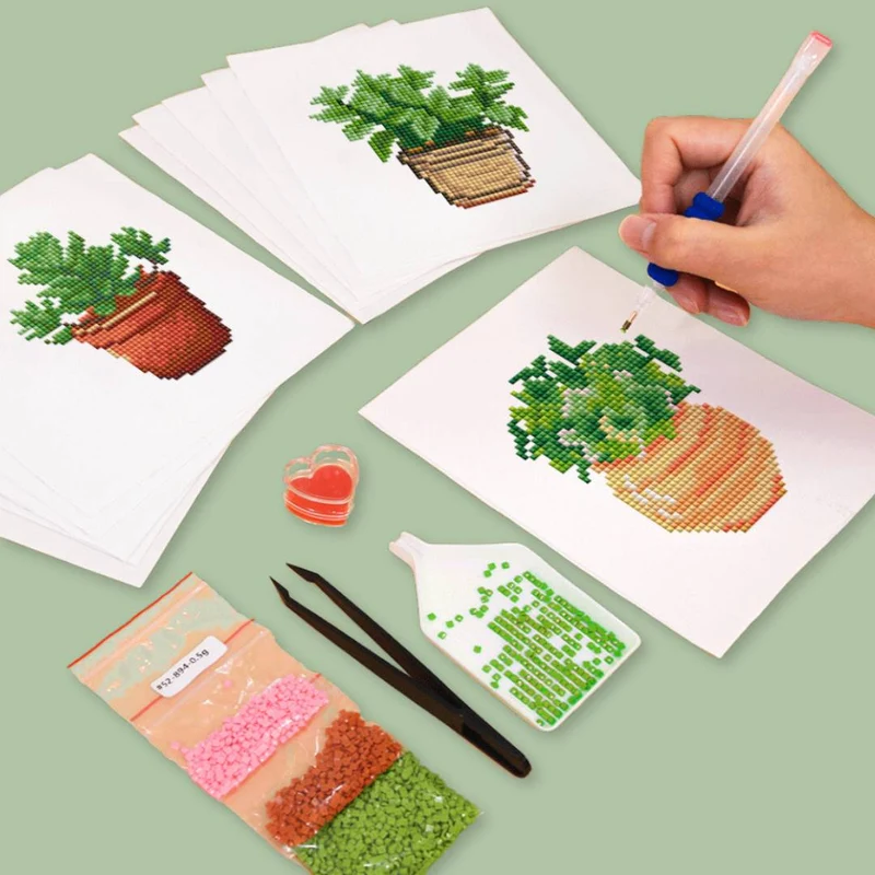 5D Diamond Painting LuxGem - Greenery Bliss - 12 Mini Motive