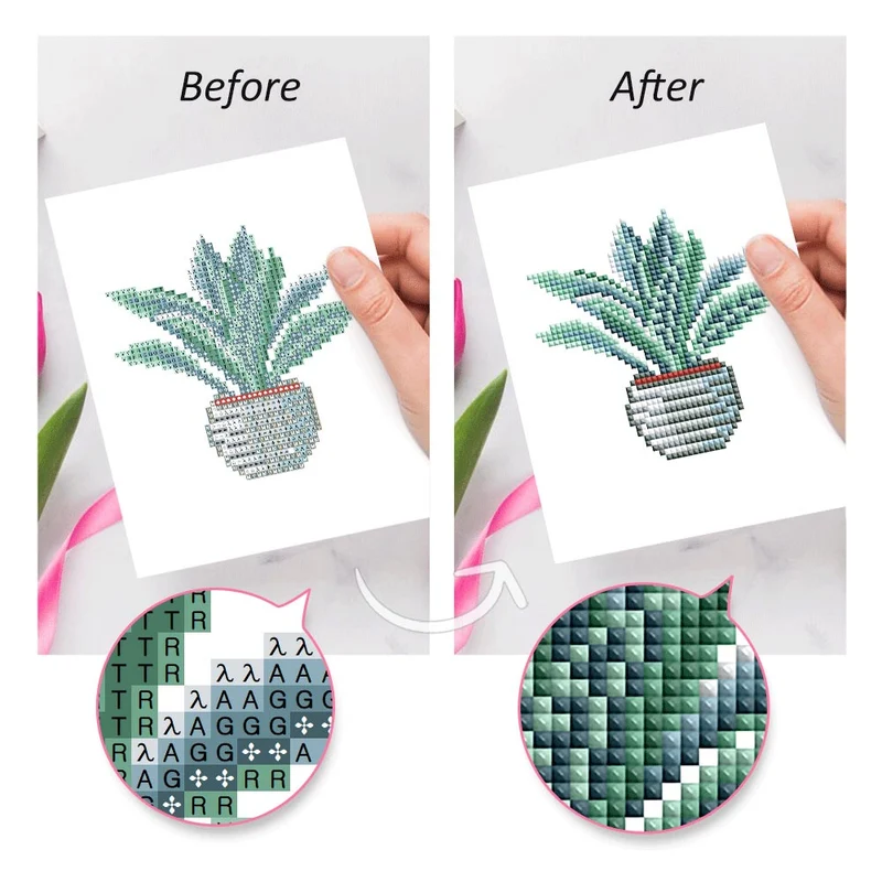 5D Diamond Painting LuxGem - Greenery Bliss - 12 Mini Motive