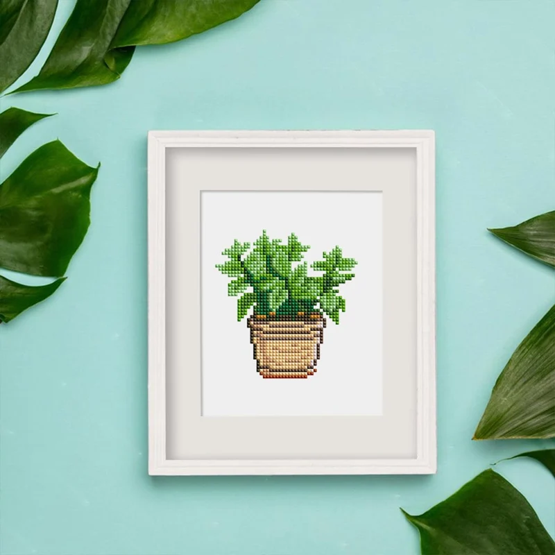 5D Diamond Painting LuxGem - Greenery Bliss - 12 Mini Motive
