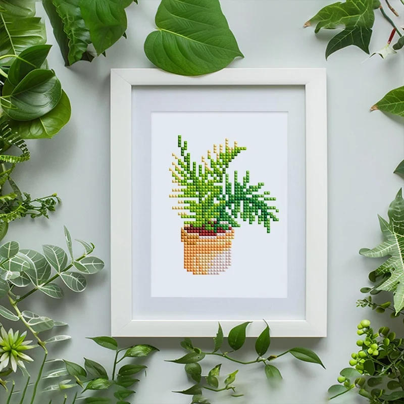 5D Diamond Painting LuxGem - Greenery Bliss - 12 Mini Motive