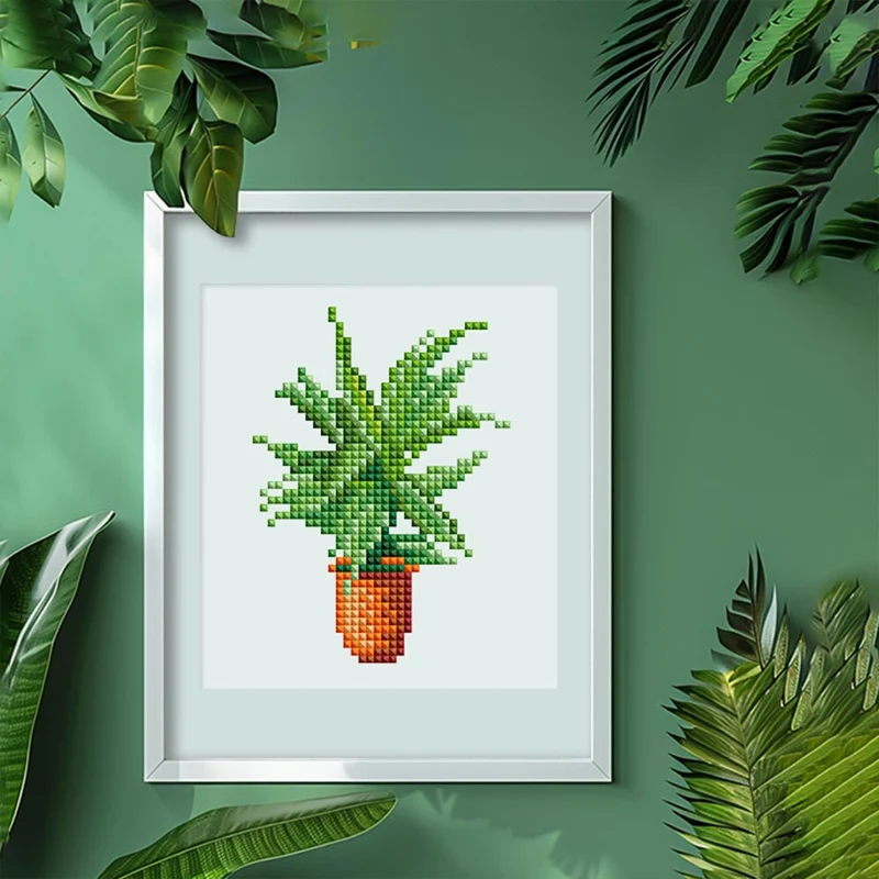 5D Diamond Painting LuxGem - Greenery Bliss - 12 Mini Motive
