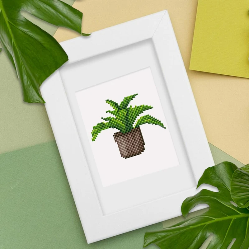 5D Diamond Painting LuxGem - Greenery Bliss - 12 Mini Motive