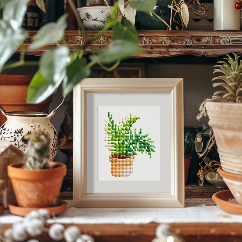 5D Diamond Painting LuxGem - Greenery Bliss - 12 Mini Motive