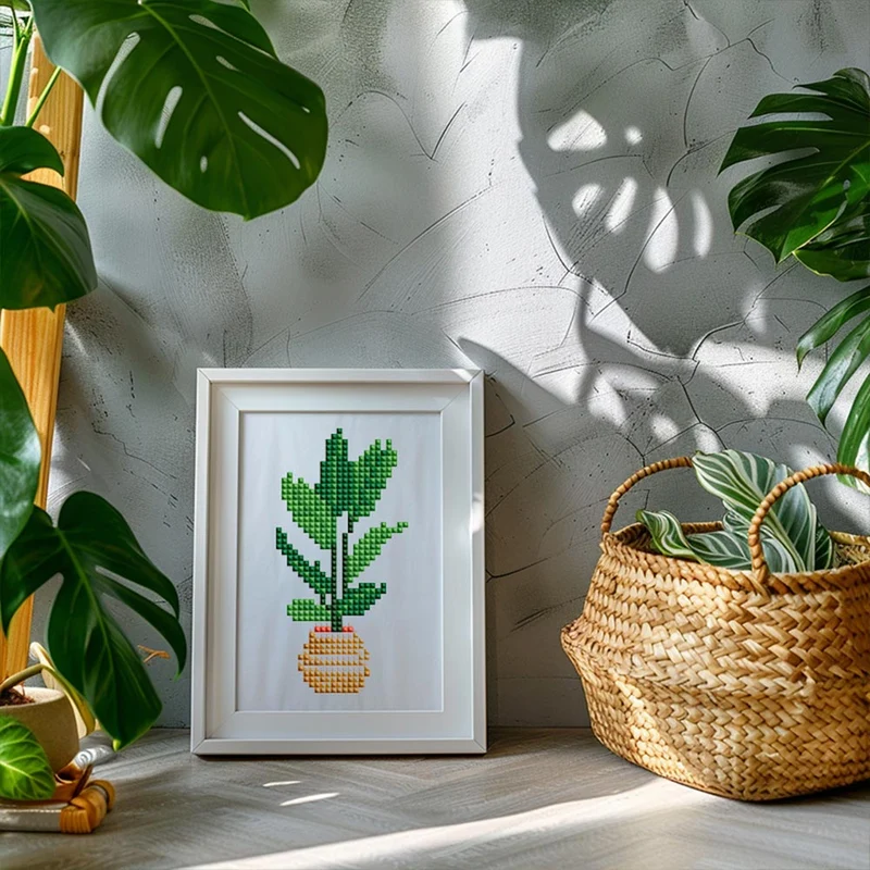 5D Diamond Painting LuxGem - Greenery Bliss - 12 Mini Motive