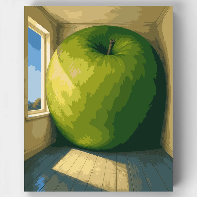 Giant Green Apple - Paint by Numbers Kit