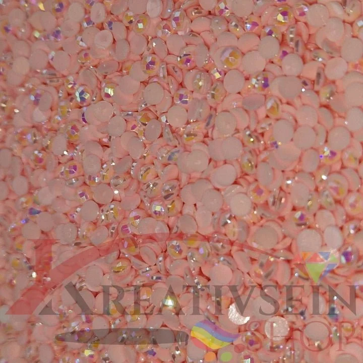 DMC 963 Dusty Rose ULT VY LT - runde Steine - Aurora Borealis (AB) - Diamond Painting