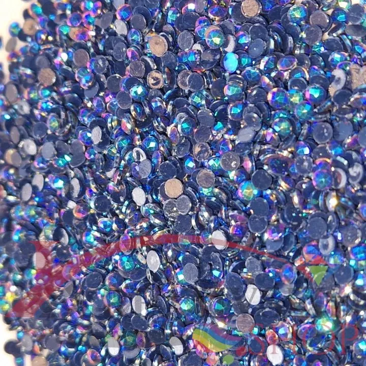 DMC 939 Navy Blue VY DK - runde Steine - Aurora Borealis (AB) - Diamond Painting