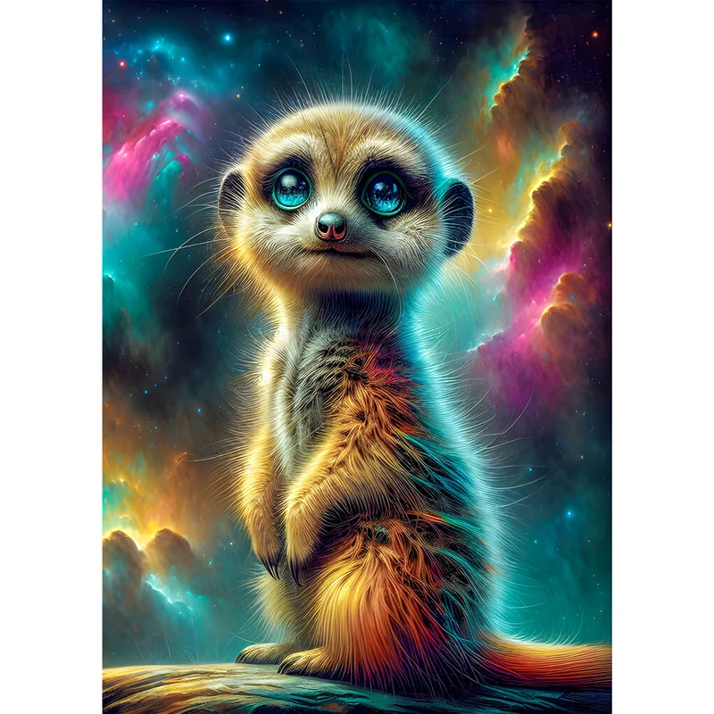 5D Diamond Painting – Cosmo Meerkat