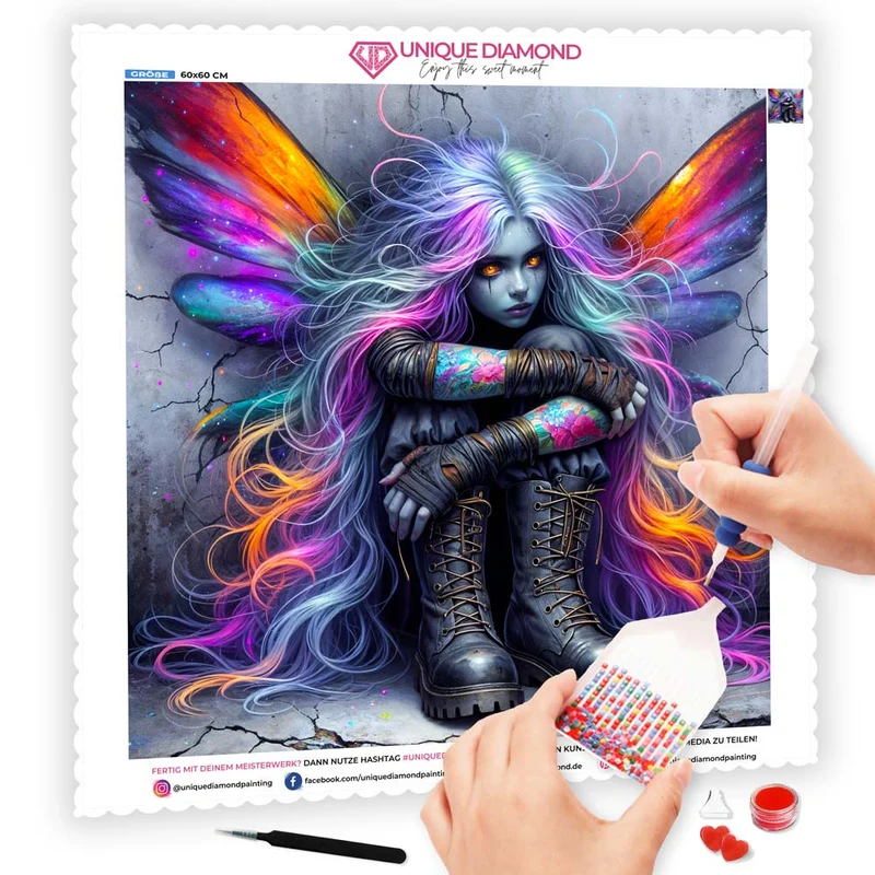 5D Diamond Painting – Midnight Rebel Fairy