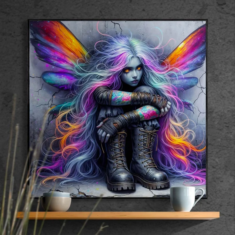 5D Diamond Painting – Midnight Rebel Fairy