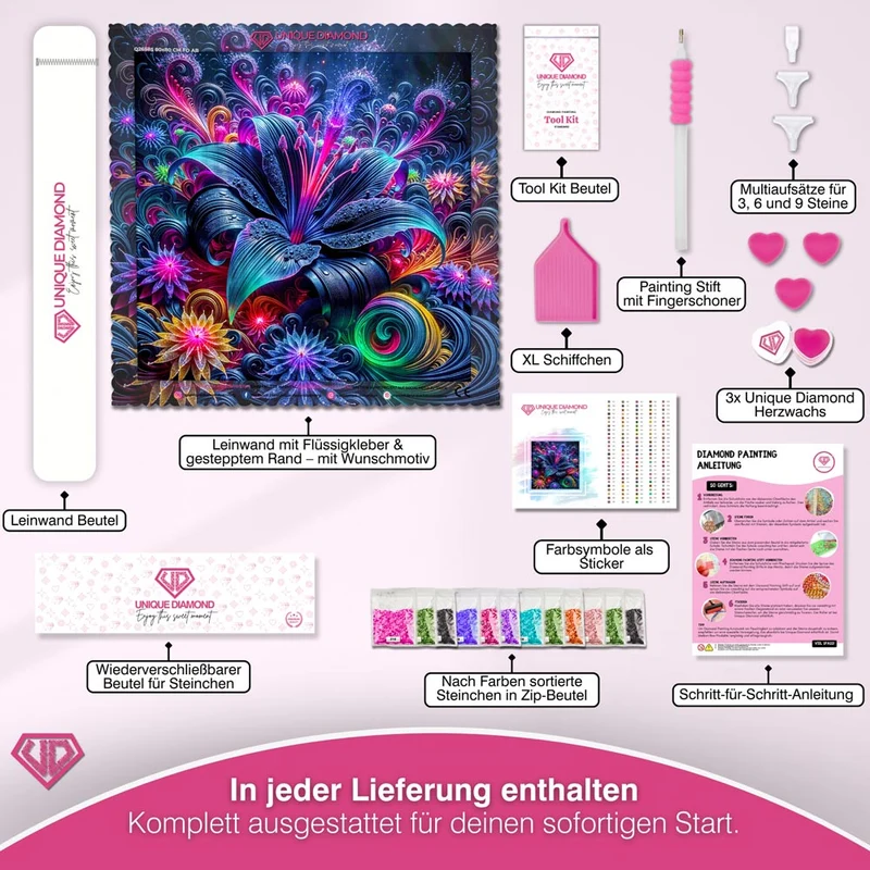 5D Diamond Painting – Galactic Bloom