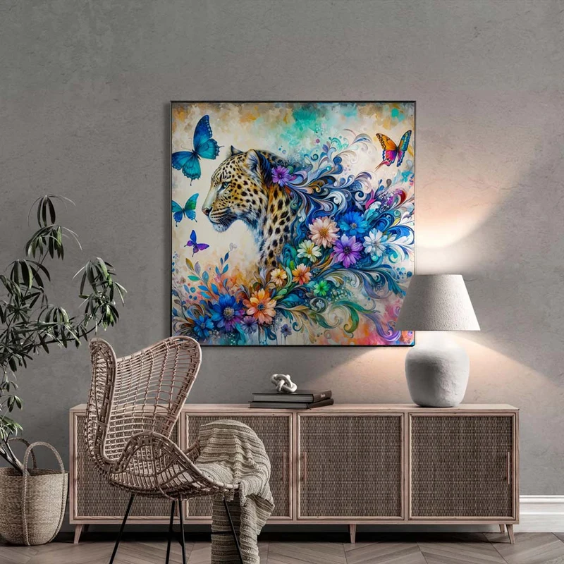 5D Diamond Painting – Leopardenzauber