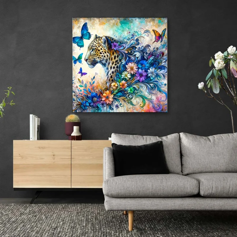 5D Diamond Painting – Leopardenzauber