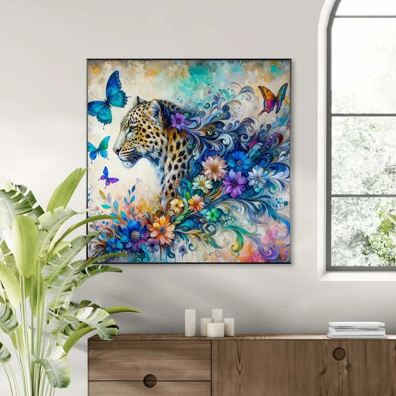 5D Diamond Painting – Leopardenzauber