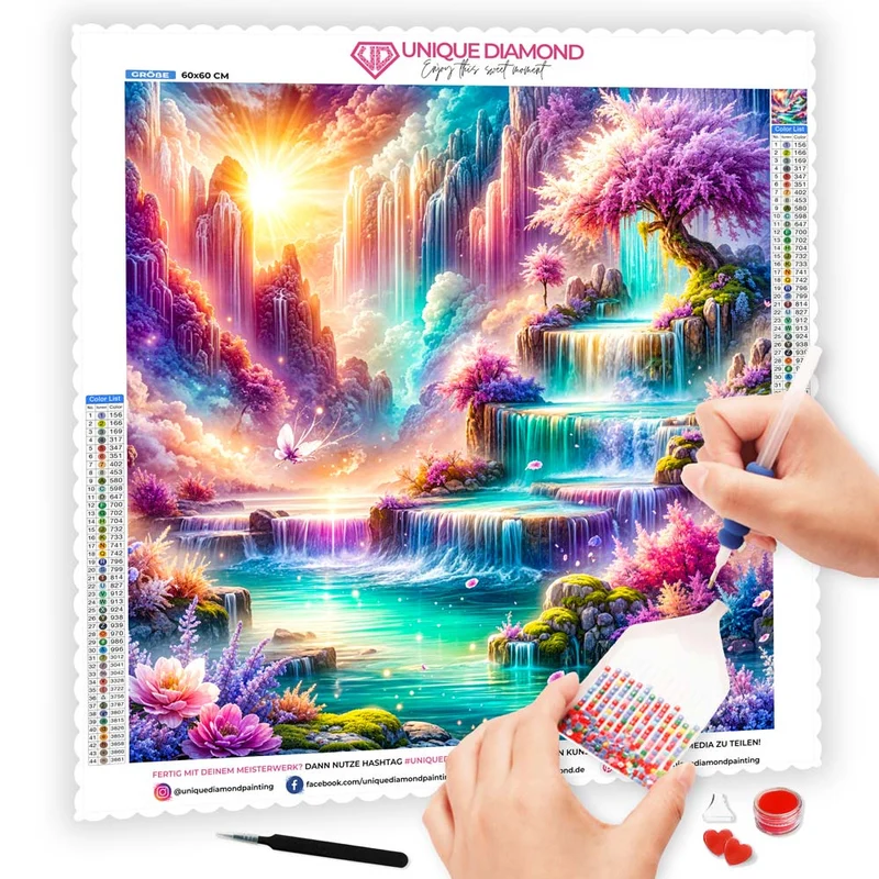 5D Diamond Painting – Märchenquell der Harmonie