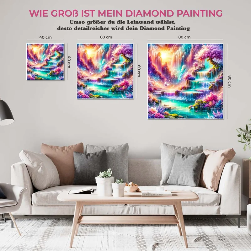 5D Diamond Painting – Märchenquell der Harmonie