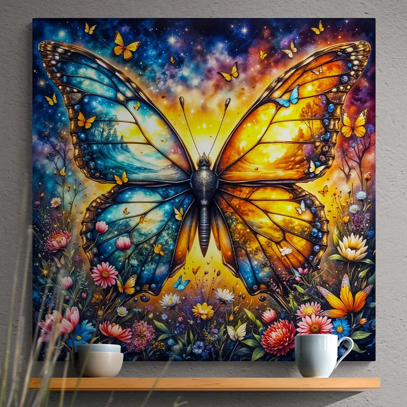 5D Diamond Painting – Schmetterling der Elemente