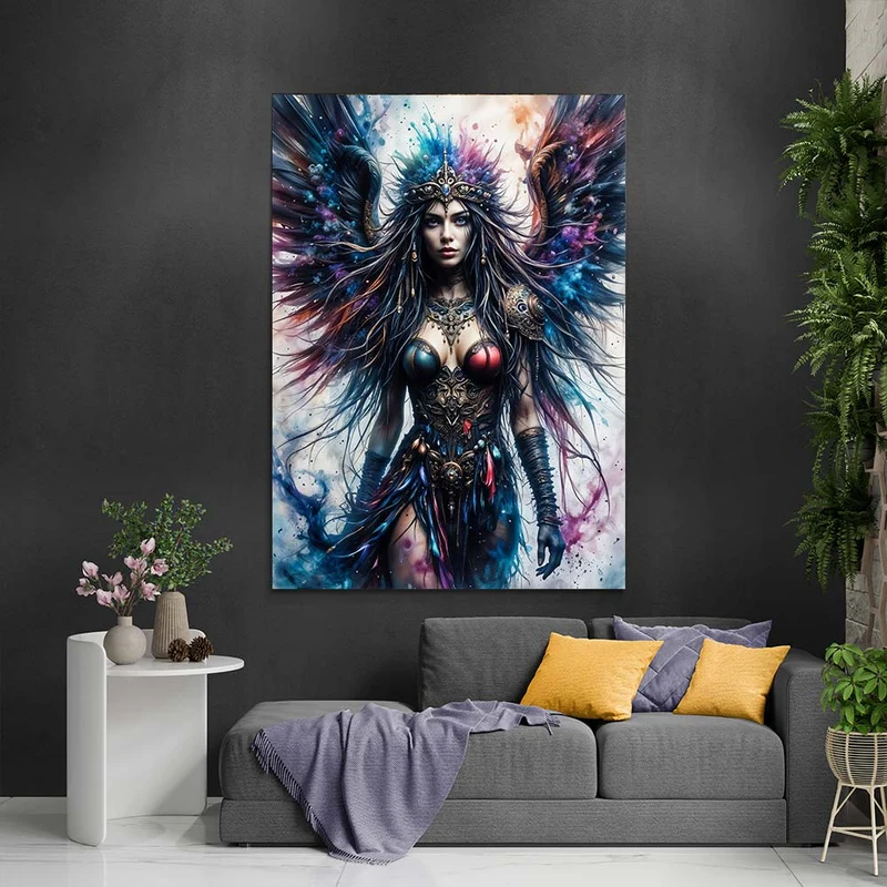 5D Diamond Painting – Kriegerin der Elemente