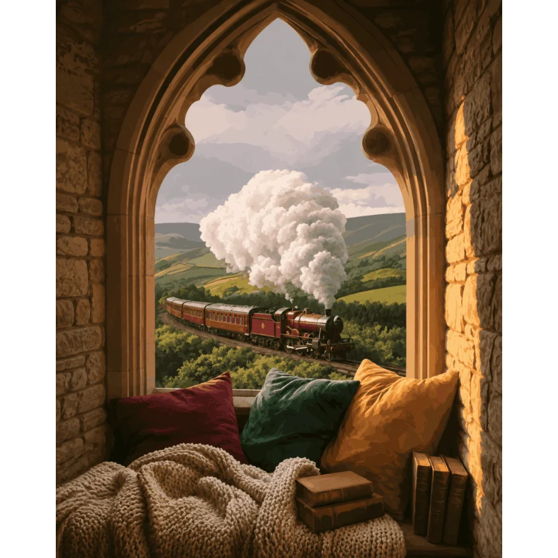 Zug durchs Fenster