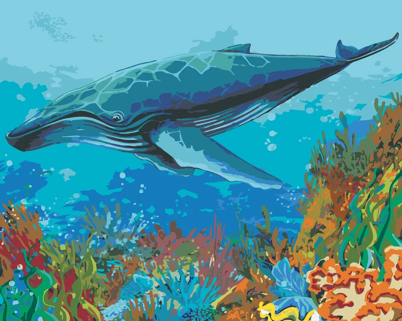 Diamond painting - WALFISCH UND KORALLENRIFF