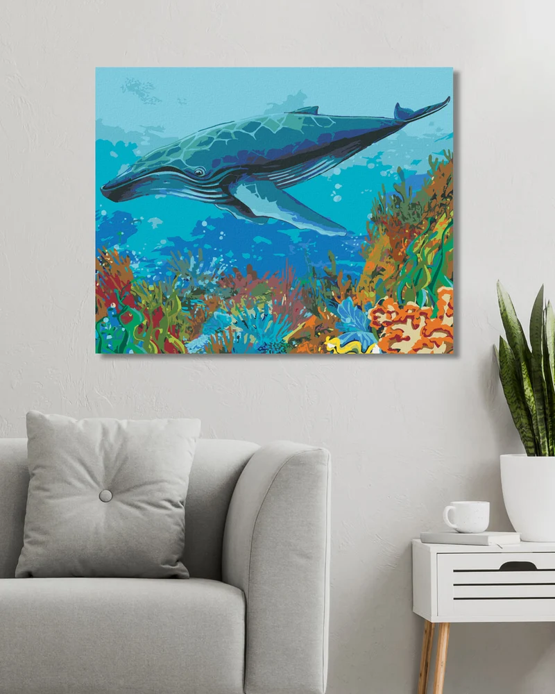 Diamond painting - WALFISCH UND KORALLENRIFF