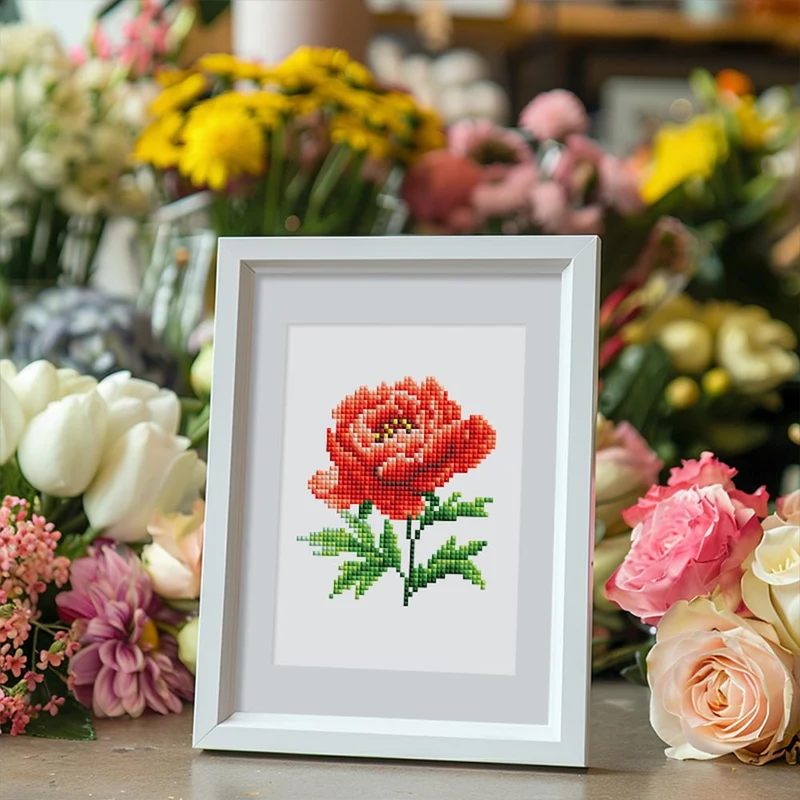 5D Diamond Painting LuxGem - Fleurs Éternelles - 12 Mini Motive