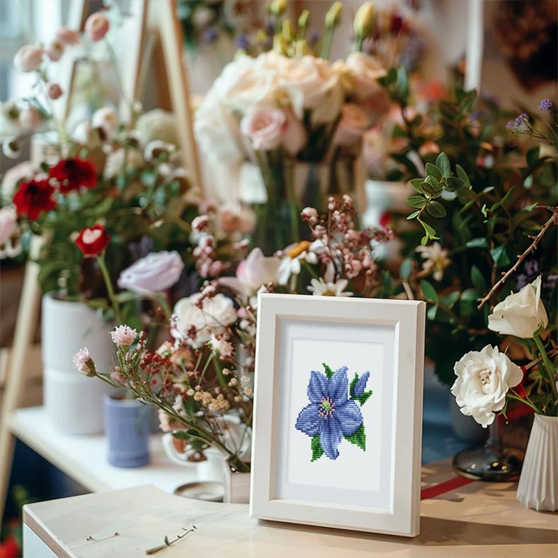 5D Diamond Painting LuxGem - Fleurs Éternelles - 12 Mini Motive