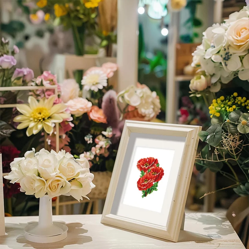 5D Diamond Painting LuxGem - Fleurs Éternelles - 12 Mini Motive