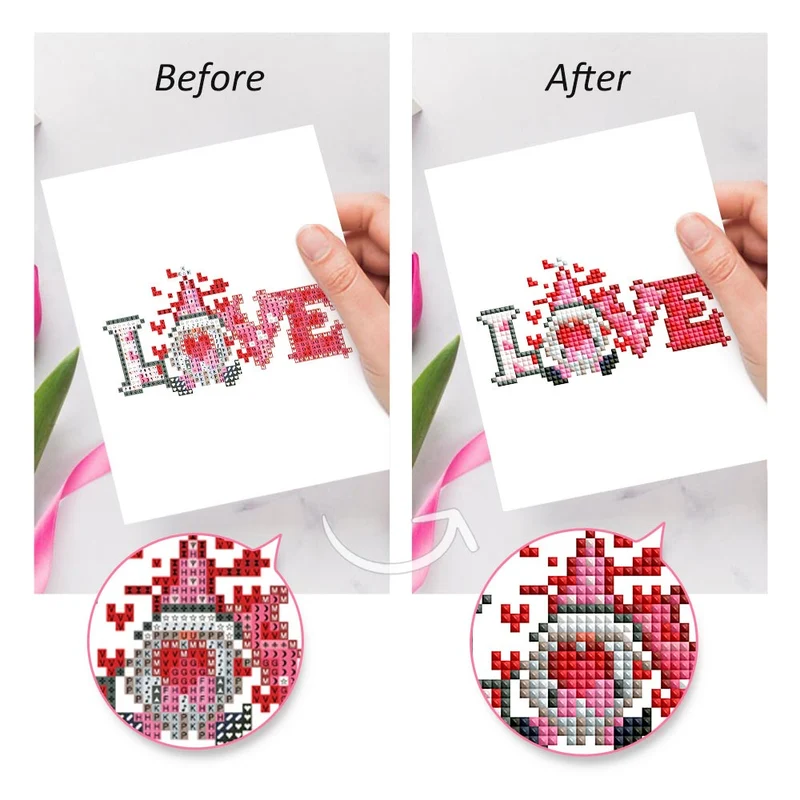 5D Diamond Painting LuxGem - Romantique Amour - 12 Mini Motive